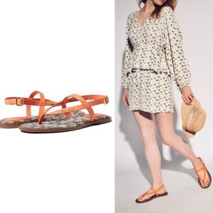 COACH Josie Leather Sandal